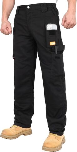 Titicaca Men's FR Cargo Pants Flame Resistant Pants Lightweight 7.5oz 100% Cotton Fire Retardant Elastic Waist Pants in Saudi Arabia