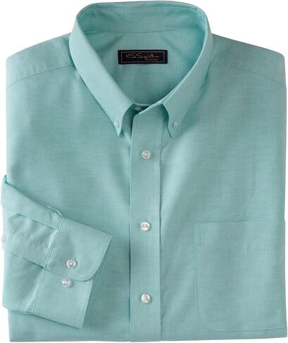KingSize KS Signature Men's Big & Tall Wrinkle-Resistant Oxford Dress Shirt - Tall - 20 35/6, Sky Blue in Kuwait