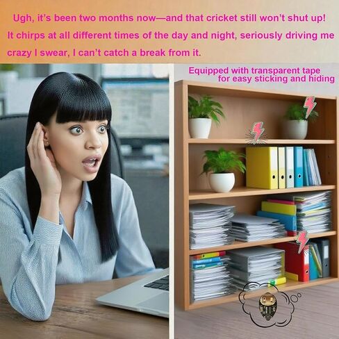 Retysaz Cricket Noise Maker Prank Kit (6pcs) 6 Funny Nature Sounds Adjustable Volume Long-Lasting Battery Hidden Gag Toy - Easy Control April Fools' Day - Funn Gifts (RX-QW-6) in Saudi Arabia