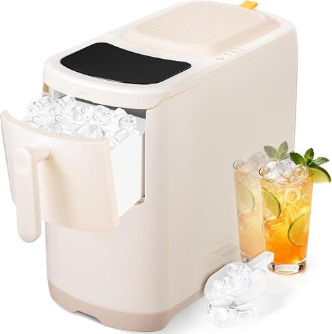 Electactic Ice Maker Countertop Portable Ice Maker Machine Self-Cleaning 30lbs/5Mins/24Hrs 2 Mode Ice Machine Counter Ice Maker with Scoop&Basket for Home/Office/Bar/RV Use in Saudi Arabia