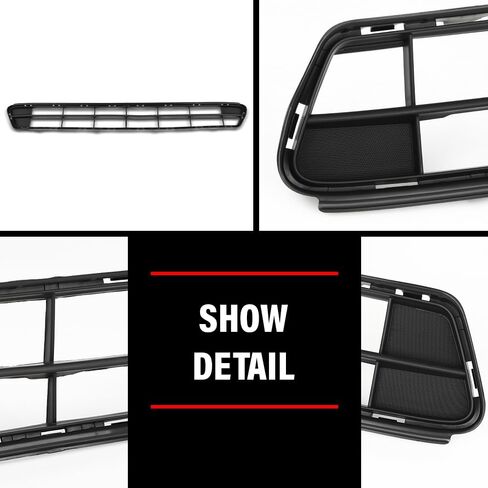 Front Upper Grille Assembly, Fit Subaru Crosstrek 2018 2019 2020, Glossy Black, 91123FL180, 91123FL140 in Saudi Arabia