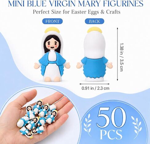 50 PCS Little Pocket Jesus Figures, Rubber Baby Jesus Loves You Tiny Figurines in Bulk, Ideal Christian Gifts for Easter Egg Stuffers, VBS and Sunday School (Multicolor) in Saudi Arabia