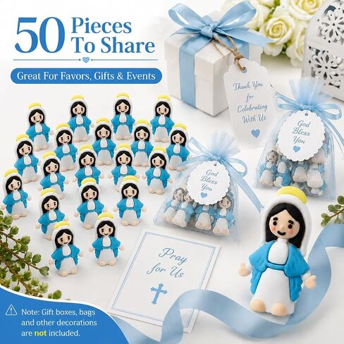 50 PCS Little Pocket Jesus Figures, Rubber Baby Jesus Loves You Tiny Figurines in Bulk, Ideal Christian Gifts for Easter Egg Stuffers, VBS and Sunday School (Multicolor) in Saudi Arabia