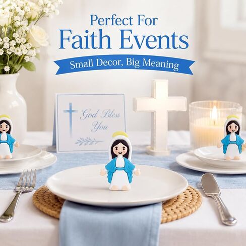50 PCS Little Pocket Jesus Figures, Rubber Baby Jesus Loves You Tiny Figurines in Bulk, Ideal Christian Gifts for Easter Egg Stuffers, VBS and Sunday School (Multicolor) in Saudi Arabia