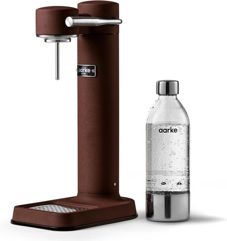 Aarke Carbonator 3 - Sparkling Water Maker & CO2 Cylinder, Stainless Steel | CO2 Cylinder Included, Stainless Steel, Cordless Soda Maker for Home, Carbonated Water Machine, BPA-free PET Bottle Included in Kuwait