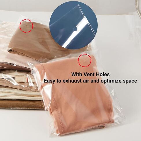 zzwjhpak Cellophane Bags, 120 Pcs Resealable Clear Poly Bags for Clothes, Party Favors, Artwork & Decorative Wrappers(9 * 12) in Kuwait