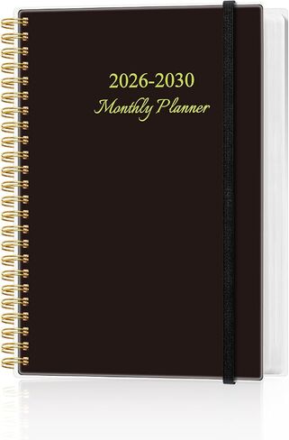 2026-2030 Monthly Planner - 60 Month PLanner Calendar from January 2026 to December 2030, 5 Year Planner 2026-2030 with Flexible Cover, Inner Pocket, Perfect for Home | School | Office, 8.5" x 11", Pink in Saudi Arabia