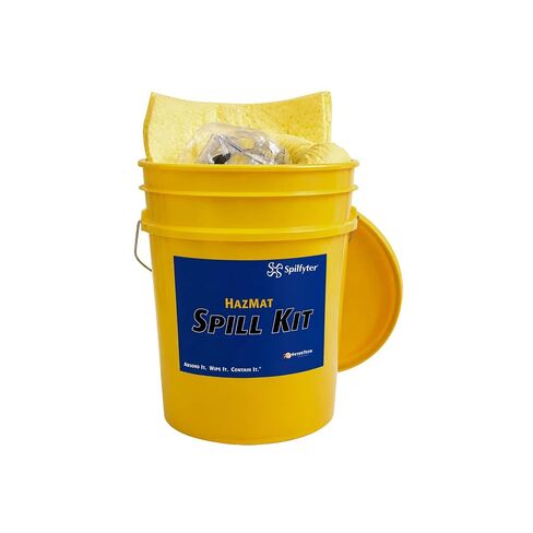 ESP SK-U5 16 Piece 5 Gallons Universal Absorbent Spill Kit, 5 Gallons Oil and 4 Gallons Water Absorbency, Gray in Saudi Arabia