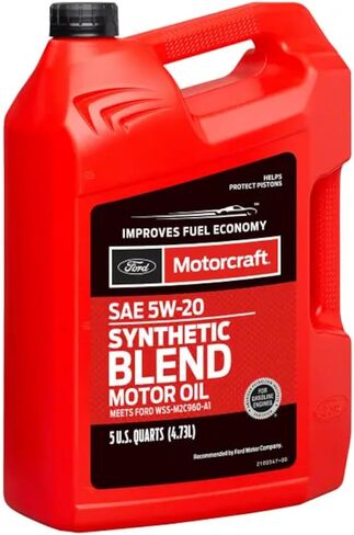 Genuine Ford Accessories (XO-5W20-QSP) SAE 5W-20 Premium Synthetic Blend Motor Oil - 1 Quart in Saudi Arabia