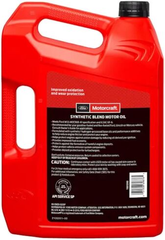 Genuine Ford Accessories (XO-5W20-QSP) SAE 5W-20 Premium Synthetic Blend Motor Oil - 1 Quart in Saudi Arabia