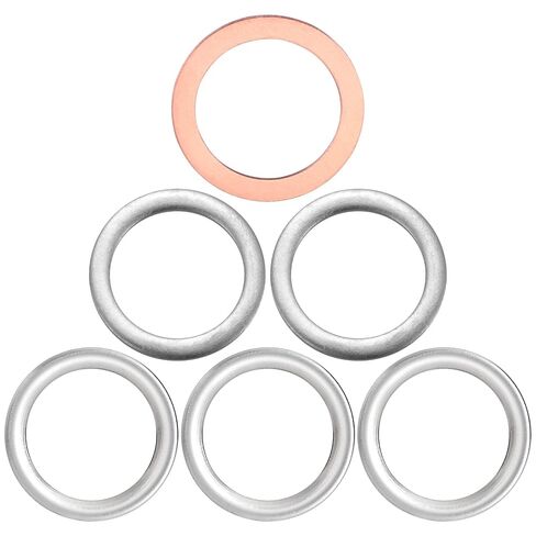 AOIT 10 Pcs Aluminum Transmission Fluid Drain Plug Crush Washer Seal Fits for Toyota Prius Corolla Tacoma Camry, Replacement for The Part# 90430-18008, Used for Change Transmission Fluid in Kuwait