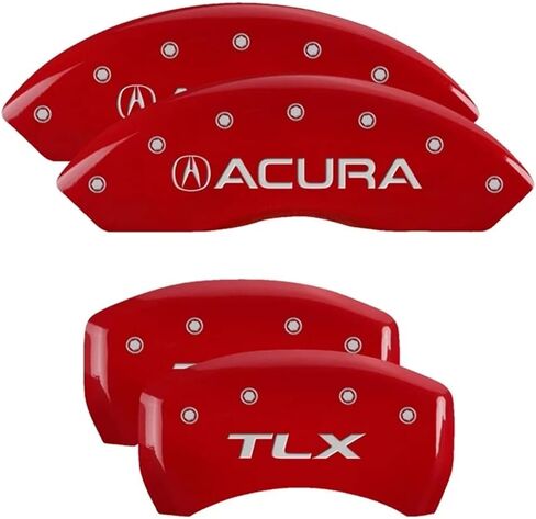 MGP Caliper Covers 39019SACUBK Black Powder Coat Finish "Acura/Acura" Engraved Caliper Cover with Silver Characters, Set of 4 in Kuwait