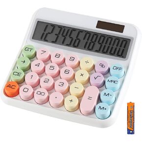 Large Electronic Calculator Counter Solar & Battery Power 12 Digit Display Multi-Functional Big Button for Business Office School Calculating (1 x Calculator) in Saudi Arabia