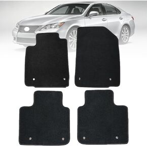 GXARTS Car Floor Mats Carpet Full Set Fit for Lexus ES350 2007 2008 2009 2010 2011 2012 | All-Weather Protect, Velour, Black | Waterproof ＆ Anti Sliding Back in Kuwait