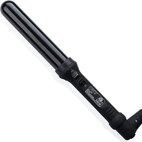 L'ANGE HAIR Ondulé Ceramic Curling Wand | Professional Hot Tools Curling Iron 1 Inch | Salon Hair Styling Wands for Beach Waves | Best Hair Curler Wand for Frizz-Free, Lasting Curls | Black 25 MM in Saudi Arabia