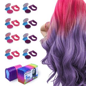 TALLSOCNE Hair Chalk for Kids – 8-Color Non-Sticky Washable Hair Dye for Kids – Hair Chalk for Girls with Dark Hair, Blonde – Vibrant Temporary Hair Color for Kids – Washes Out with Shampoo in Saudi Arabia