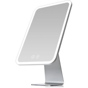 NEZZOE Makeup Mirror Touch Screen Vanity Mirror with LED Brightness Adjustable Portable USB Rechargeable in Saudi Arabia