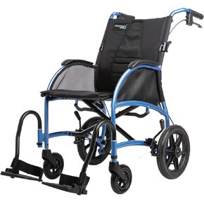 Strongback Mobility Excursion Lightweight Foldable Transport Chair, Ultra Lightweight Folding Wheelchair with Built-in Adjustable Lumbar Support, Promotes a Healthy Spine for Adults and Seniors in Saudi Arabia