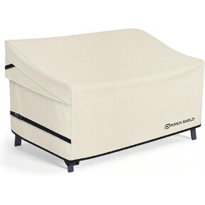 Porch Shield Waterproof Outdoor Bench Sofa Cover – Patio 2 Seater Loveseat Cover 56W x 31D x 33H inch, Beige in Kuwait