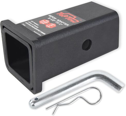 TOPTOW 64028HP Trailer Hitch Adapter 2-1/2" to 2" Hitch Reducer Sleeve Carbon Steel, 5/8 inch Pin & Clip Included in Saudi Arabia