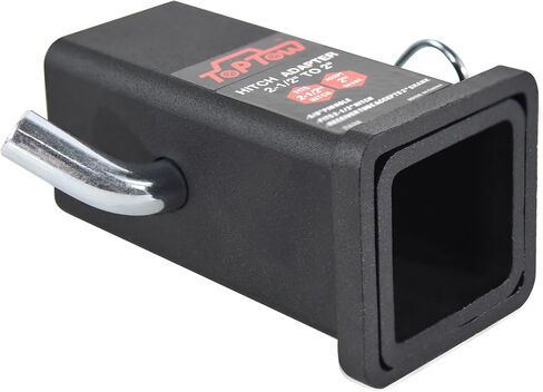 TOPTOW 64028HP Trailer Hitch Adapter 2-1/2" to 2" Hitch Reducer Sleeve Carbon Steel, 5/8 inch Pin & Clip Included in Saudi Arabia