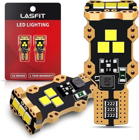 لاسفيت مصباح LED 7443 7440 7444، ضوء احتياطي عكسي للتشغيل النهاري (DRL) مصباح وقوف السيارات 7441 7444NA W21W WY21W 992 2022 فائق السطوع 6000 كلفن زينون ابيض لمصابيح اشارة الانعطاف والفرامل الخلفية in Kuwait