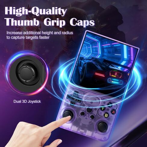 S600 Retro Handheld Game Console - 4.0 Inch IPS Display, 128GB Memory, Over 18,000 Classic Games, 3500mAh Battery, Perfect for Retro Gaming Addicts and Portable Fun, Black in Saudi Arabia