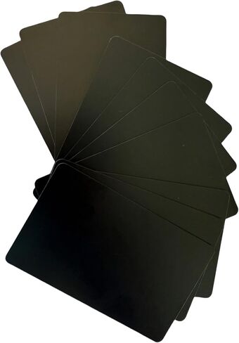 YARONGTECH NTAG215 NFC بطاقات ملونة PVC فارغة تعمل مع TagMo وAmiibo لجميع الهواتف الذكية والأجهزة التي تدعم تقنية NFC (عبوة من 10) (أسود) in Kuwait