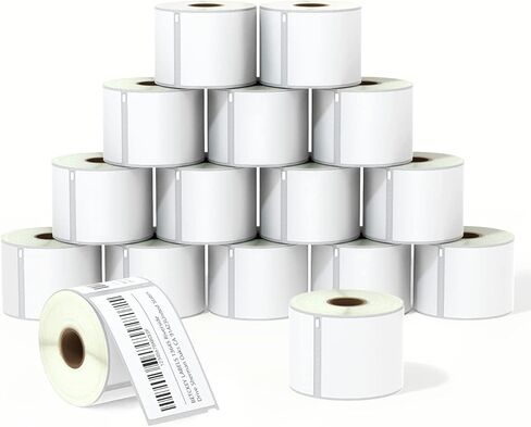 BETCKEY - Compatible DYMO 30256 (2-5/16" x 4") Shipping Labels, Strong Permanent Adhesive & Perforated, Compatible with DYMO Labelwriter 450, 4XL, Rollo & Zebra Desktop Printers [16 Rolls/4800 Labels] in Saudi Arabia
