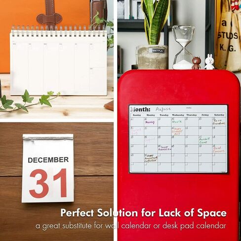 Fridge Calendar Magnetic Dry Erase Calendar Whiteboard Calendar for Refrigerator Planners 16.9 Inches X 11.8 Inches in Saudi Arabia