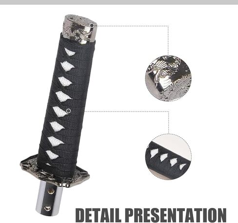 Sword Shift Knob, Personalized Katana Samurai Shift Gear, 6.14" Sword Gear Lever with 4 Adapters, Universal for Most Manual Transmission Cars (Black & White) in Saudi Arabia