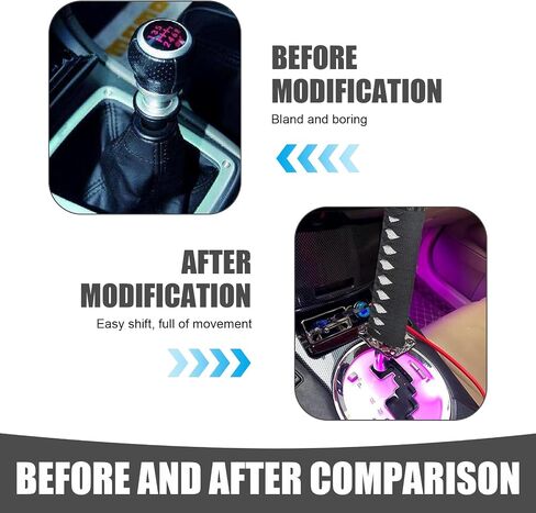 Sword Shift Knob, Personalized Katana Samurai Shift Gear, 6.14" Sword Gear Lever with 4 Adapters, Universal for Most Manual Transmission Cars (Black & White) in Saudi Arabia