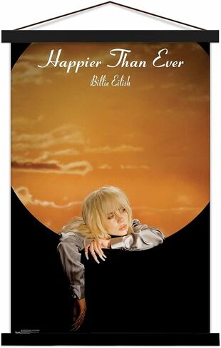 Scorpio Posters Billie Eilish - Happier Than Ever - Goldwing Mini Poster - Officially Licensed - 11" x 17" in Saudi Arabia