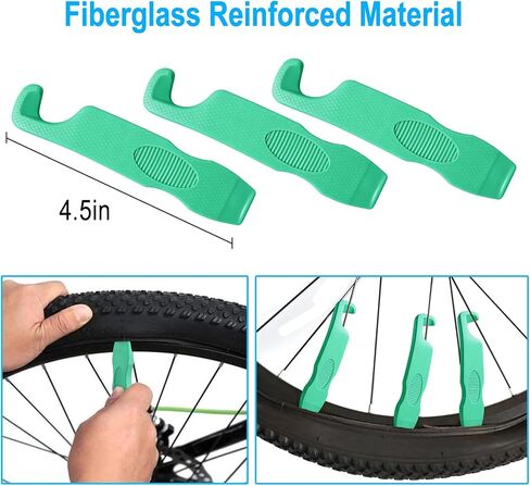 CHUMXINY Bike Repair Kit, Bike Tire Repair Tool Kit Contains 16-in-1 Tool, 120Psi Mini Bicycle Pump, Bicycle Tire Patch Kit, Used for Mountain Bike and Road Bike. in Saudi Arabia