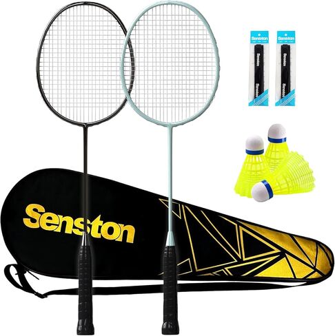 Senston Badminton Rackets Set of 4, Badminton Set for Outdoor Backyards Gym, Lightweight Badminton Rackets 4 Pack in Saudi Arabia