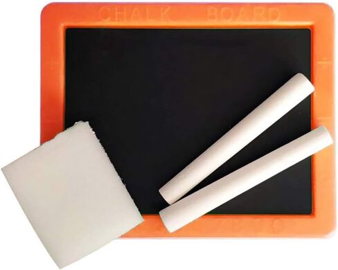 The Dreidel Company Neon Chalkboard Set Includes Board, Chalk, and Eraser, Educational Learning, Kids Prizes, Prize Giveaways, Party Favors - Assorted Colors (4-Pack) in Saudi Arabia