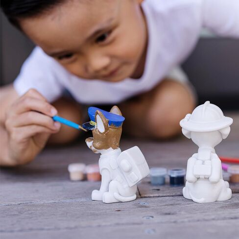 Melissa & Doug PAW Patrol Craft Kit - 3 Decorate Your Own Pup Figurines - Painting Kit, Toy Figures, Arts And Crafts Activity For Kids Ages 6+ in Saudi Arabia