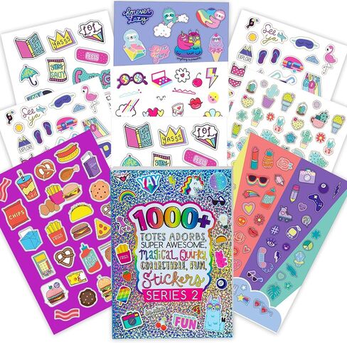 Fashion Angels 1000+ Totes Adorbs Colorful Fun Craft Stickers for Scrapbooks, Planners, Gifts and Rewards, 40-Page Sticker Book for Kids Ages 6+ and Up in Saudi Arabia