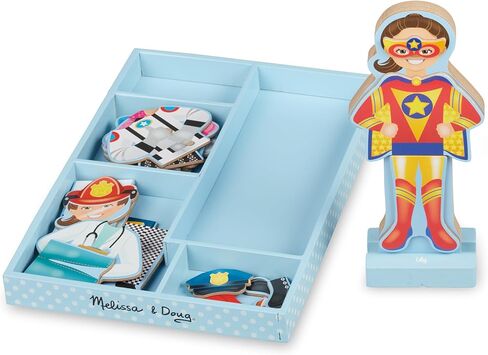 Melissa & Doug Julia Magnetic Dress-Up Wooden Doll Pretend Play Set (25+ pcs) in Saudi Arabia