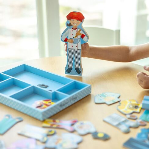 Melissa & Doug Julia Magnetic Dress-Up Wooden Doll Pretend Play Set (25+ pcs) in Saudi Arabia