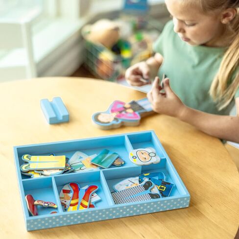 Melissa & Doug Julia Magnetic Dress-Up Wooden Doll Pretend Play Set (25+ pcs) in Saudi Arabia