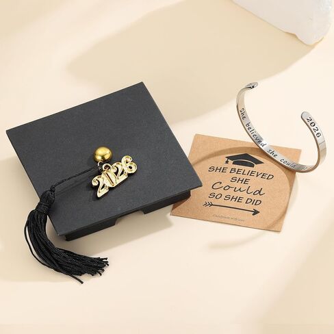 Graduation Gifts for Her 2024 - Inspirational Graduation Bracelets Class of 2024 She Believed She Could So She Did Bracelets Cuff Bracelet 2024 Graduation Gifts for Her College Graduation Gifts in Saudi Arabia