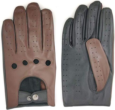 ZLUXURQ Mens Touchscreen Professional Leather Driving Gloves Unlined -Soft and Thin Italian Lambskin in Saudi Arabia