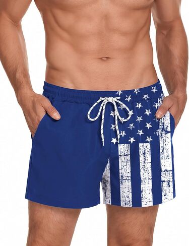 COOFANDY Men's Swim Trunks Quick Dry Board Shorts Swimsuit Swimwear Bathing Suit in Kuwait