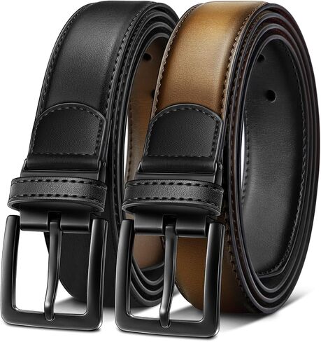 BULLIANT Men's Belt, Reversible Belt 1.25" For Mens Casual Golf Dress pants shirts,One Reverse For 2 Sides in Saudi Arabia