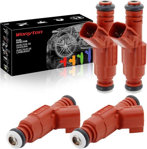 Fuel Injectors 4.0L Compatible with For:-Jeep Cherokee 1999 2000 2001 Wrangler 1999-2004 Grand Cherokee 1999-2004, Replace OE 0280156161 (Set of 6) in Saudi Arabia