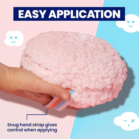 Megababe Body Powder Applicator - Dust Puff | Oversize (6" x 3") Powder Puff | Powder Sold Separately in Saudi Arabia