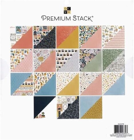 DCWV Printed Cardstock Paper 12x12, 36 Sheets of Scrapbook Paper for Crafts and Card Making, Double Sided Heavy Duty Cardstock with Foil Accents - Tag Stack in Saudi Arabia