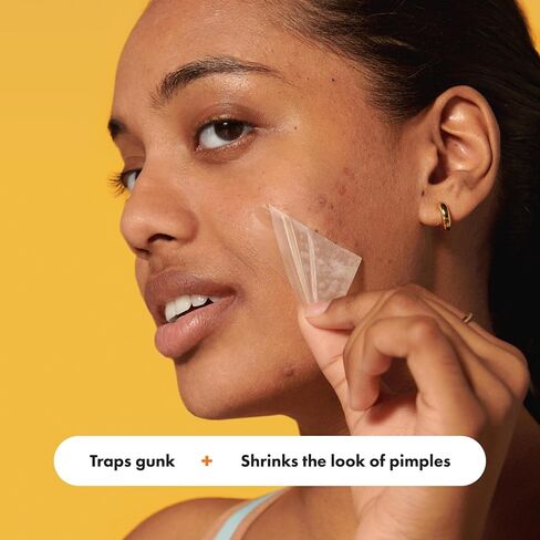 Mighty Patch Face from Hero Cosmetics - XL Hydrocolloid Face Mask for Acne, 5 Large Pimple Patches for Zit Breakouts on Nose, Chin, Forehead & Cheeks - Vegan-Friendly, Not Tested on Animals (1 Count) in Saudi Arabia