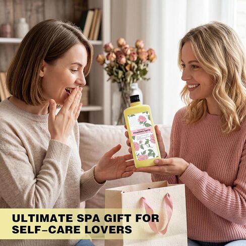 Bubble Bath for Women Adults, Scented Bubble Bath Spa Gift Set for Women Relaxing, 4 Pack Bubble Bath with Shower Gel, Ladies Foaming Bath Variety in Saudi Arabia